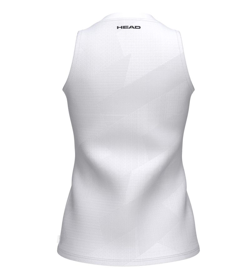 Head Pro Tank - white/apricot/tourquoise