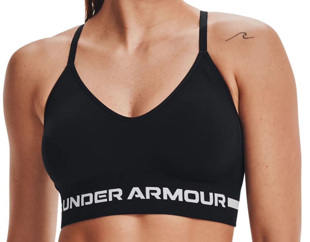 Under Armour Seamless Low Long Sports Bra - black/halo gray Under Armour Seamless Low Long Sports Bra - black/halo gray