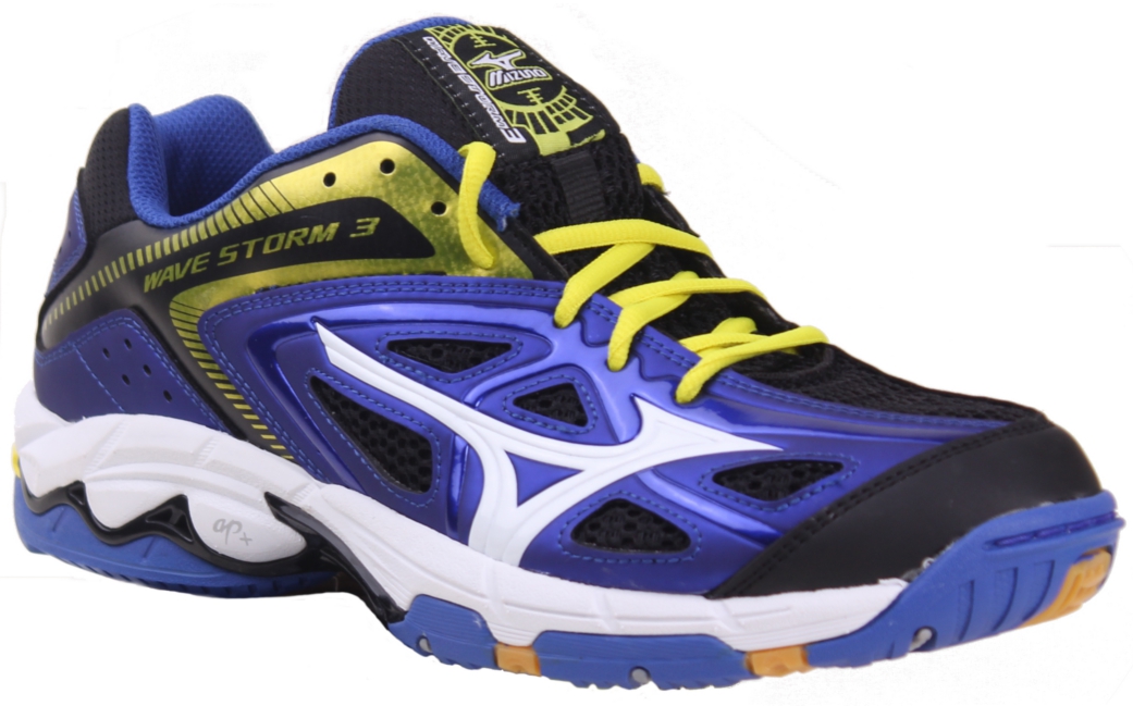 Mizuno Wave Storm 3 - blue/white/bolt