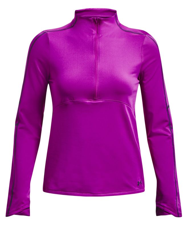 violet-under Under Armour Train Cold Weather 1/2 Zip - strobe/tempered steel