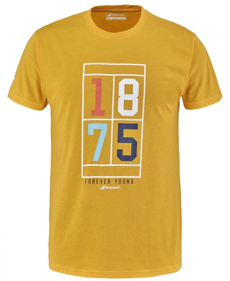 babolat-exercise-vintage-tee-men-saffron-hthr