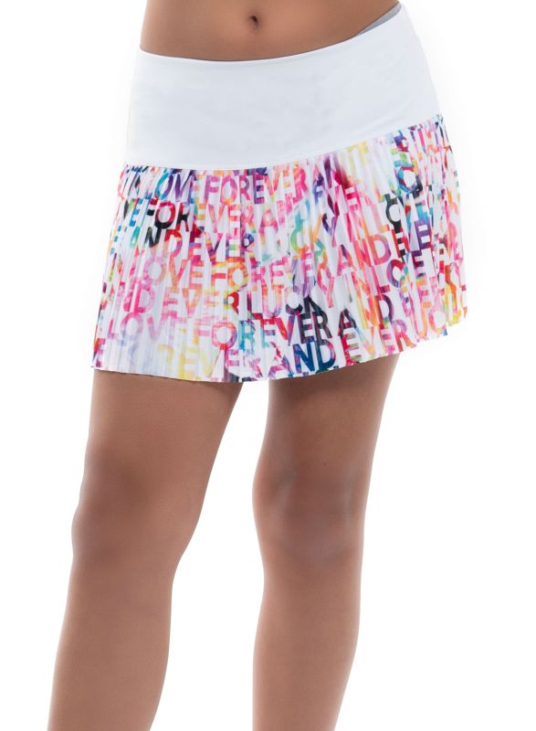 Lucky in Love Techno Tropic Techno Love Pleated Skirt Girls - punch