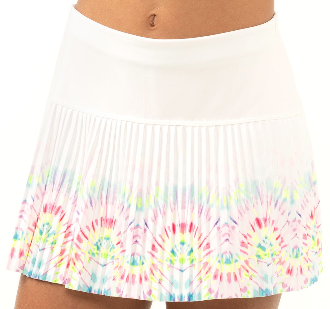 Lucky in Love Novelty Print Peace N Love Pleated Skirt G - multi Lucky in Love Novelty Print Peace N Love Pleated Skirt G - multi