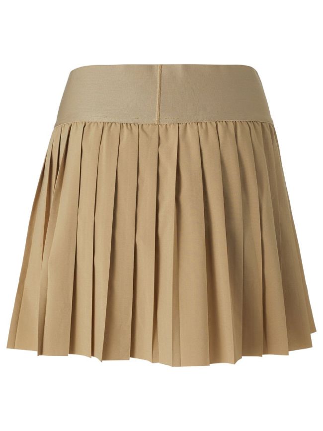 Nike Court Dri-Fit Advantage Skirt Pleated W - parachute beige/parachute beige/white