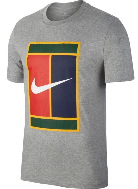 nike-court-tee-heritage-logo-dark-grey-heather-1 Nike Court Tee Heritage Logo - dark grey heather