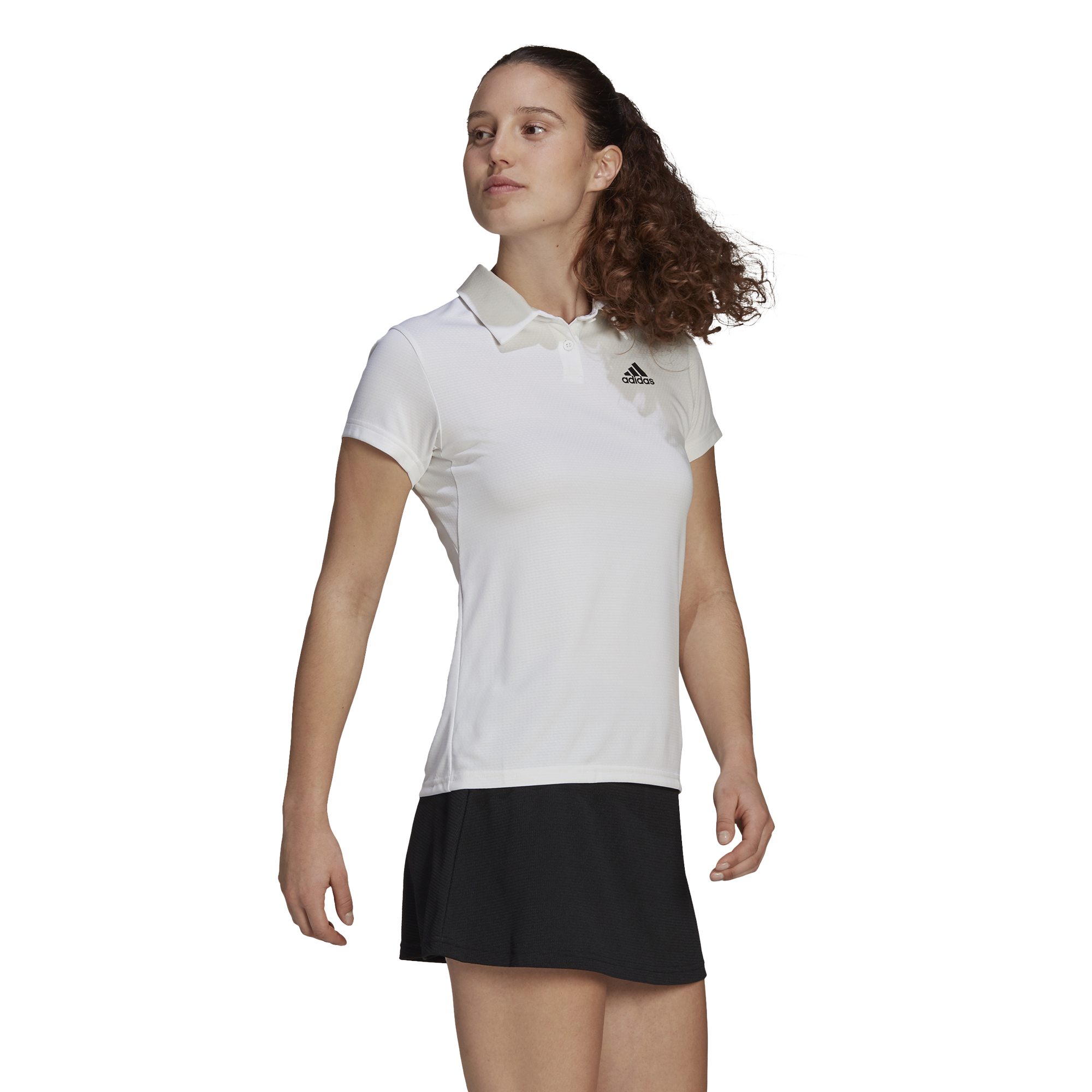 Adidas Heat Ready Polo W - white/black