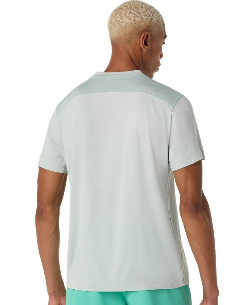 Asics Court Short Sleeve - cold moss Asics Court Short Sleeve - cold moss