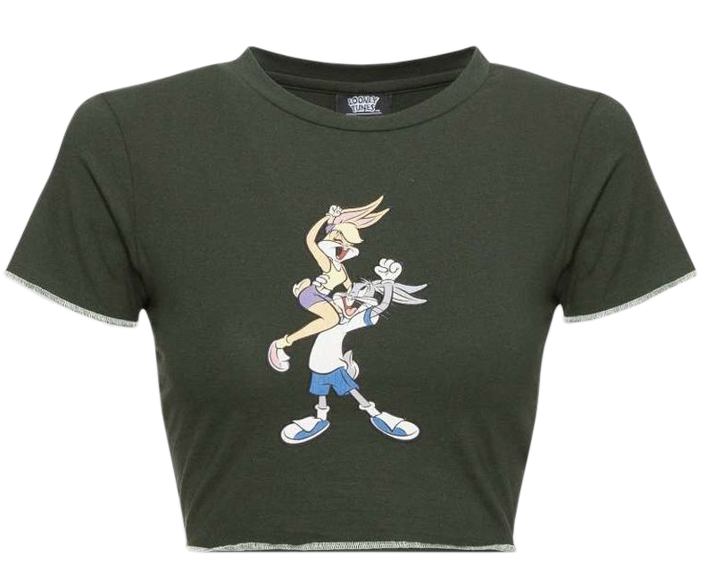 Ellesse Tweetest Crop T-Shirt - dark green