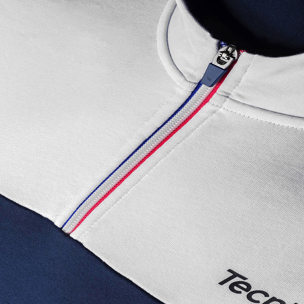 Tecnifibre Zipper Hoodie - white/navy