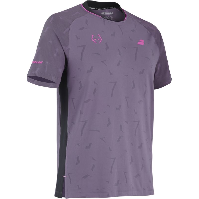 Męski t-shirt Babolat Replica J.Lebron - black plum