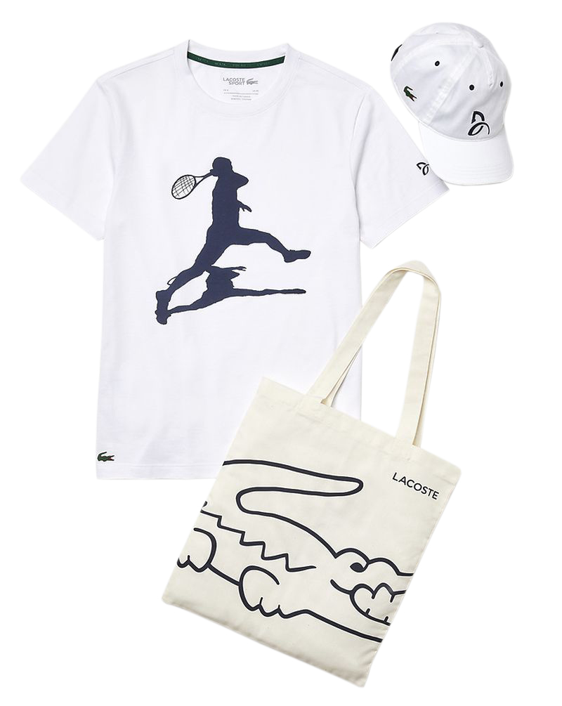 Lacoste Men's Novak Fan Pack - white