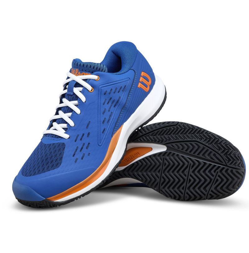 Wilson Rush Pro Ace Jr - deja vu blue/orange tiger/white