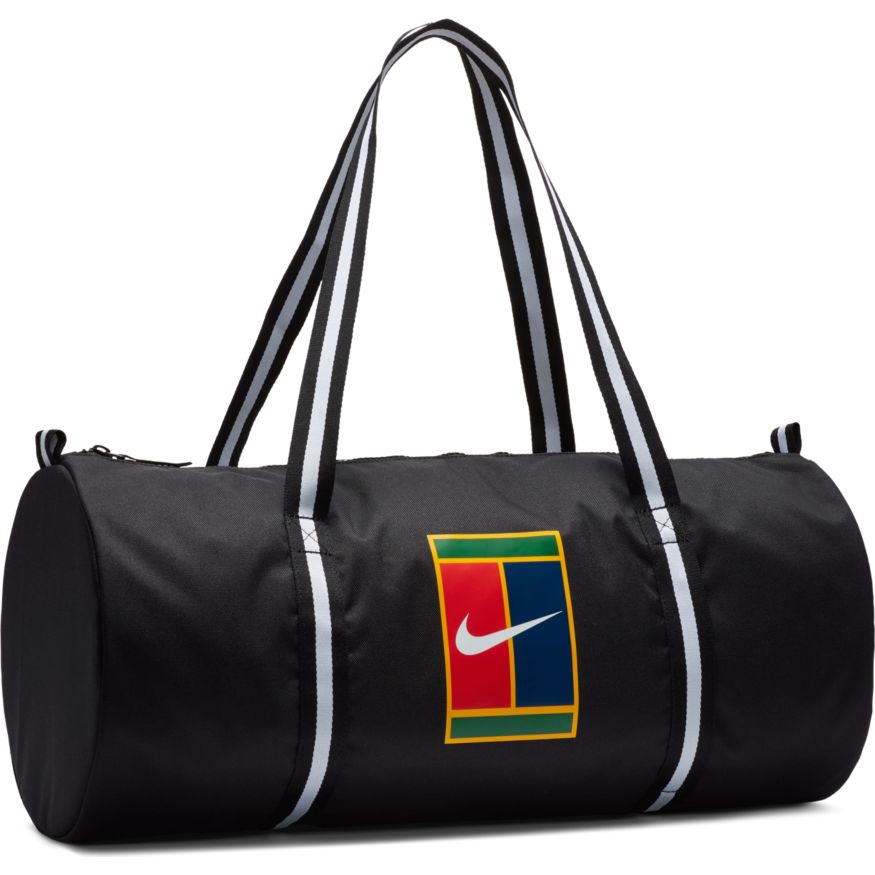 Nike Court Heritage Tennis Duffel Bag - black/white/white