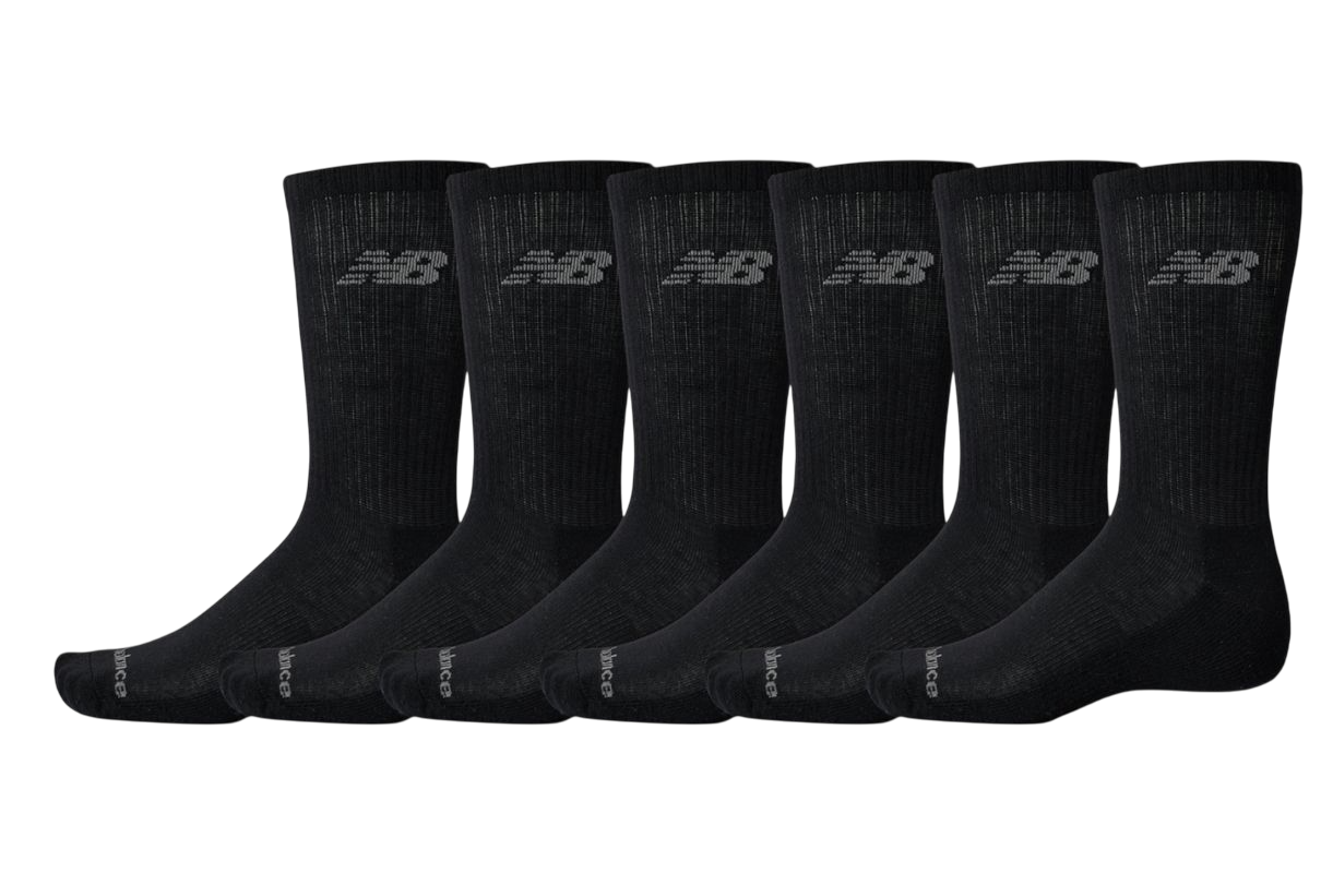 New Balance Performance Basic Crew 6P - black New Balance Performance Basic Crew 6P - black