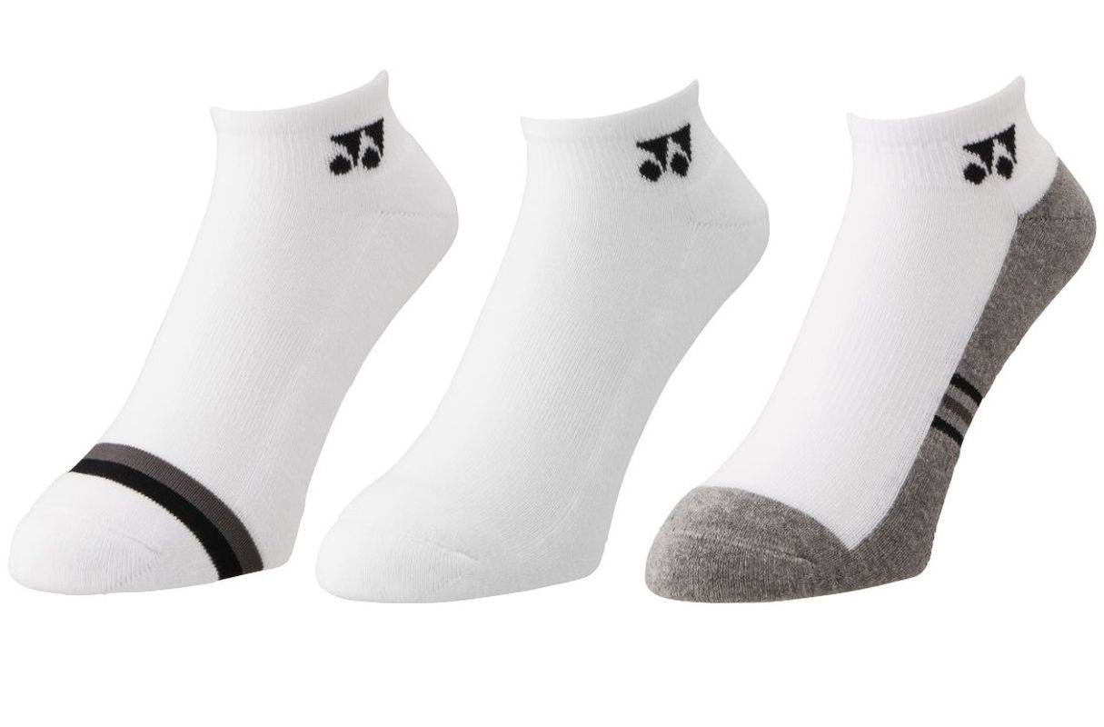 Yonex Low Cut 3P - white/gray