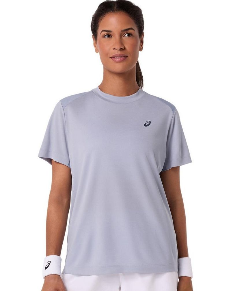 Asics Court Short Sleeve - grey blue