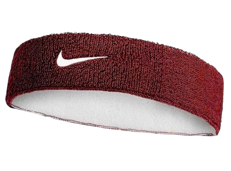 Nike Swoosh Reversible Headband - dark team red/white