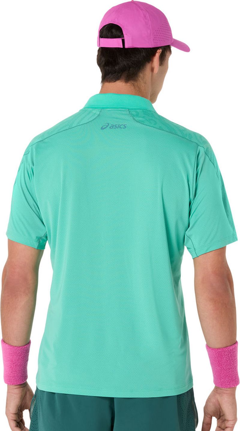 Asics Match Jacquard Short Sleeve - aurora green