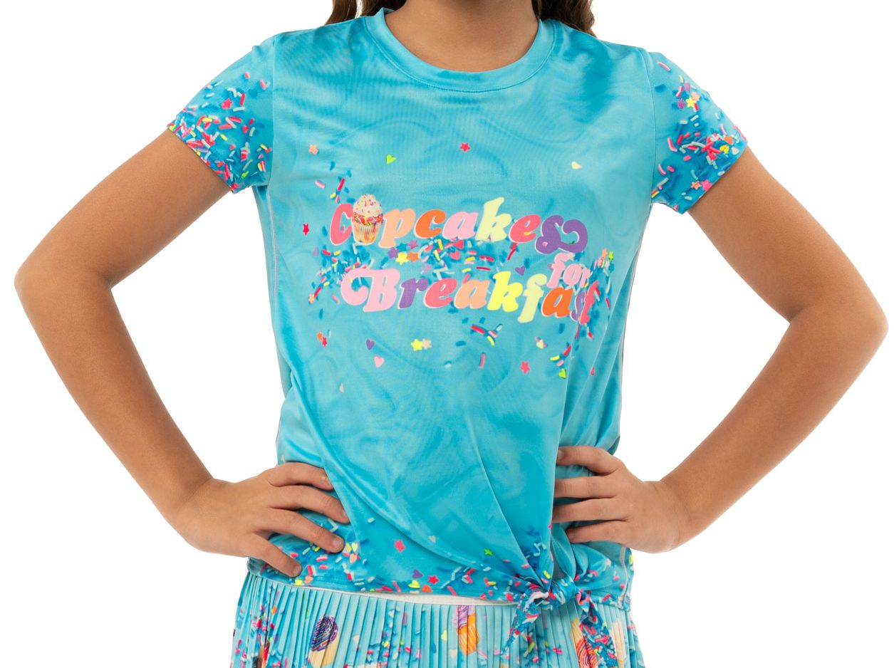 Lucky in Love Novelty Print Cupcake Tee Girls - multi