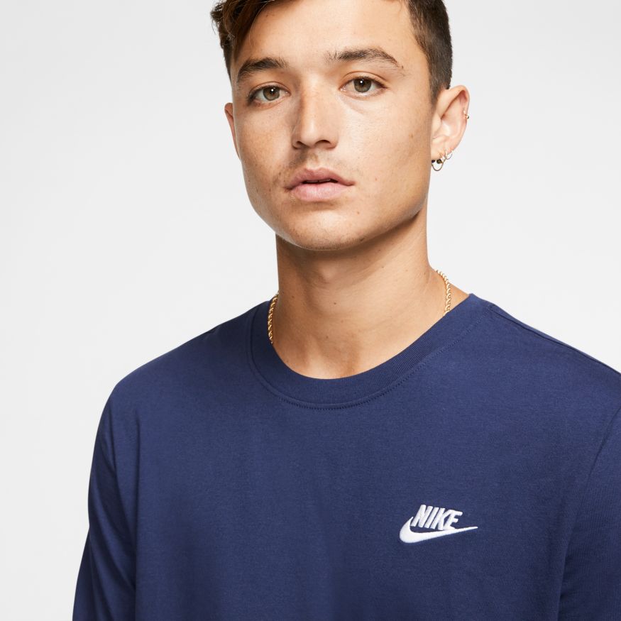Nike NSW Club Tee M - midnight navy/white