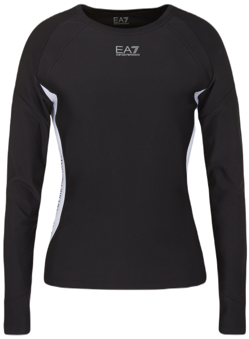 6RTT14_TJSNZ_1200-1 EA7 Woman Jersey T-Shirt - black