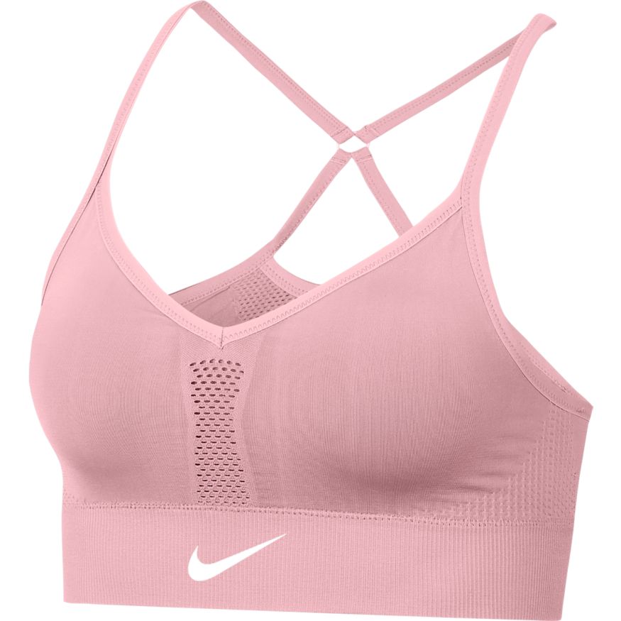 Nike Indy Seamless Bra - pink glaze/white