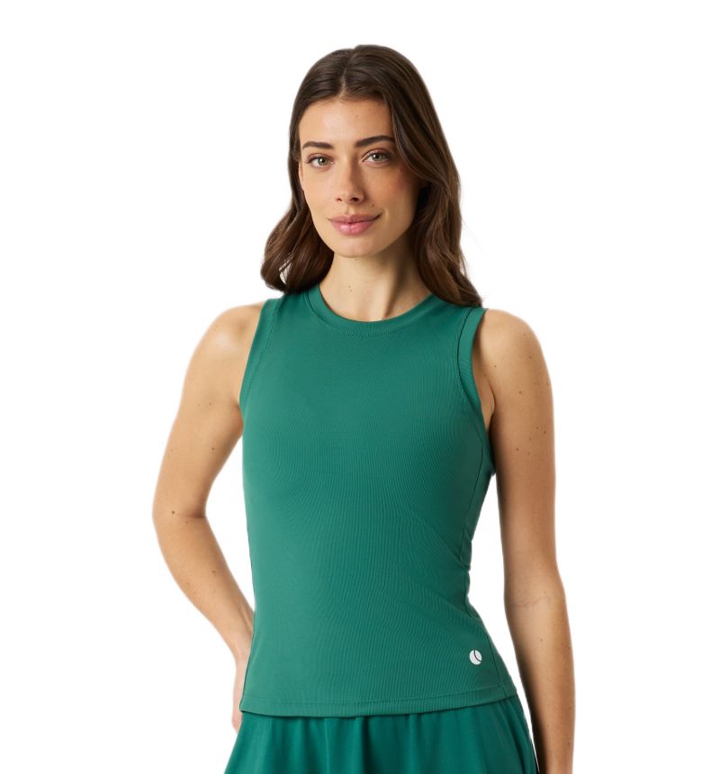 Björn Borg Ace Pocket Ribbed Tank - posy green
