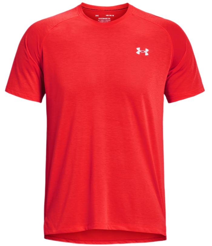 Under Armour Men's Streaker Run Short Sleeve - radio red/reflective
