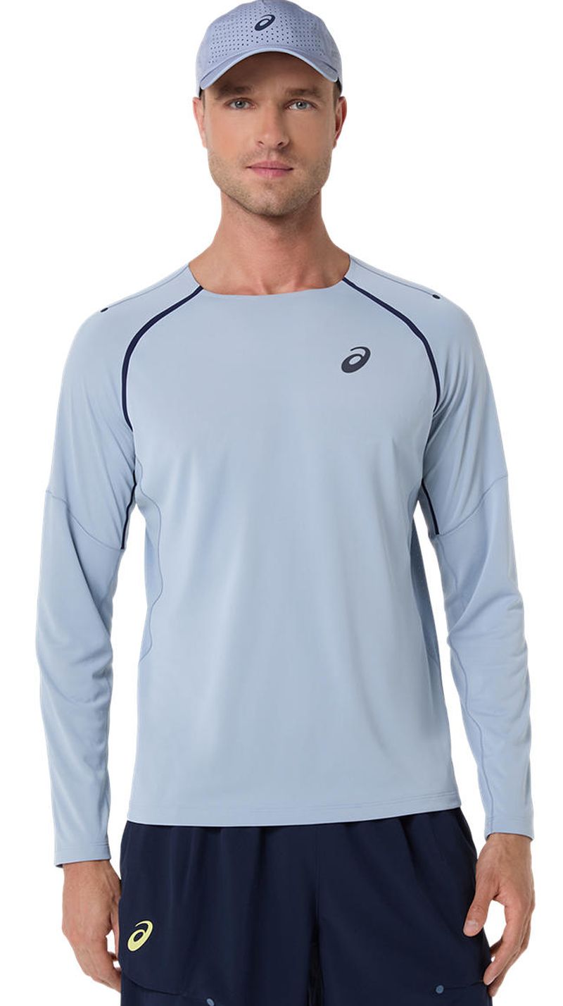 Asics Match Long Sleeve Top - grey blue