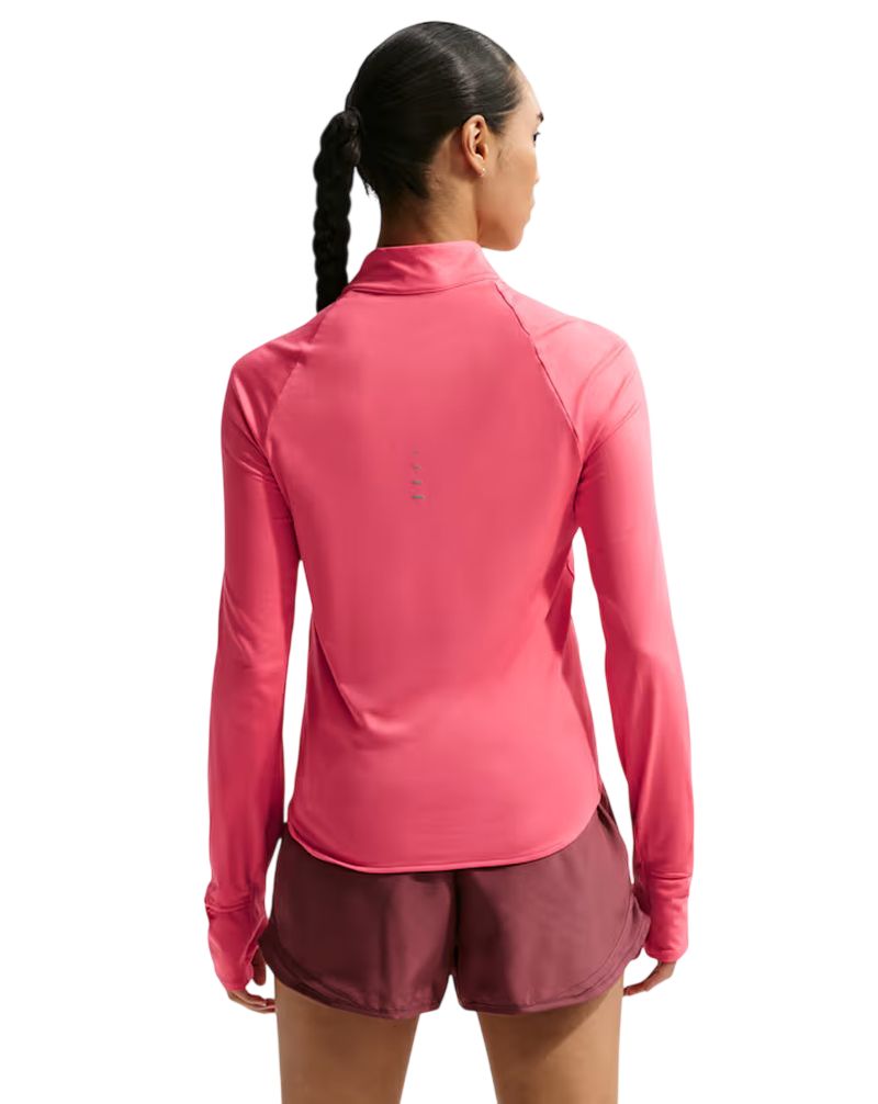 Nike Dri-Fit Swift UV 1/4-Zip Running - sea coral/reflective silver