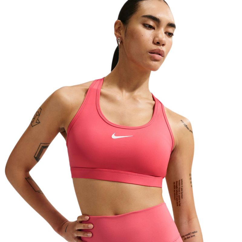 Nike Swoosh Medium Support Non-Padded Sports - sea coral/white Nike Swoosh Medium Support Non-Padded Sports - sea coral/white