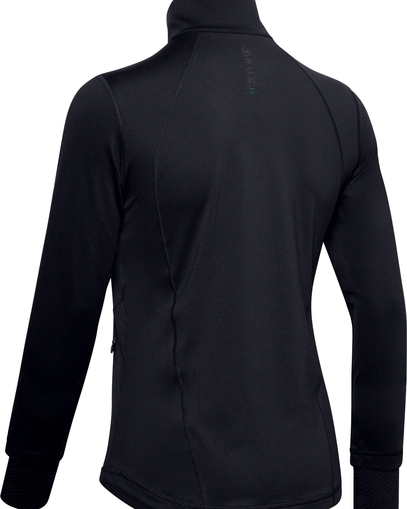 under-armour-women-s-rush-full-zip-black-2 Under Armour Women's Rush Full Zip - black