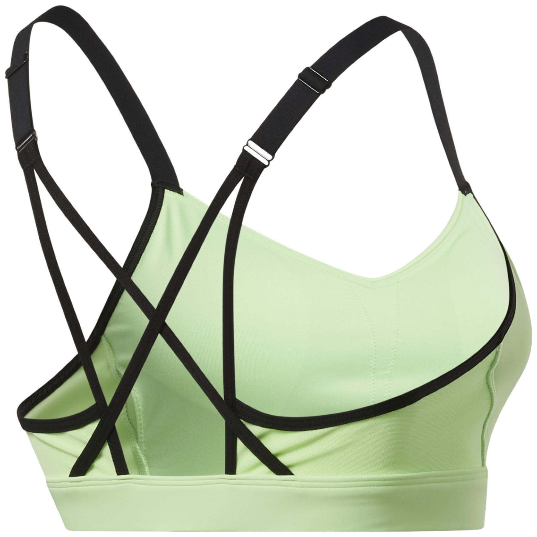 Reebok Lux Strappy Bra W - neon mint
