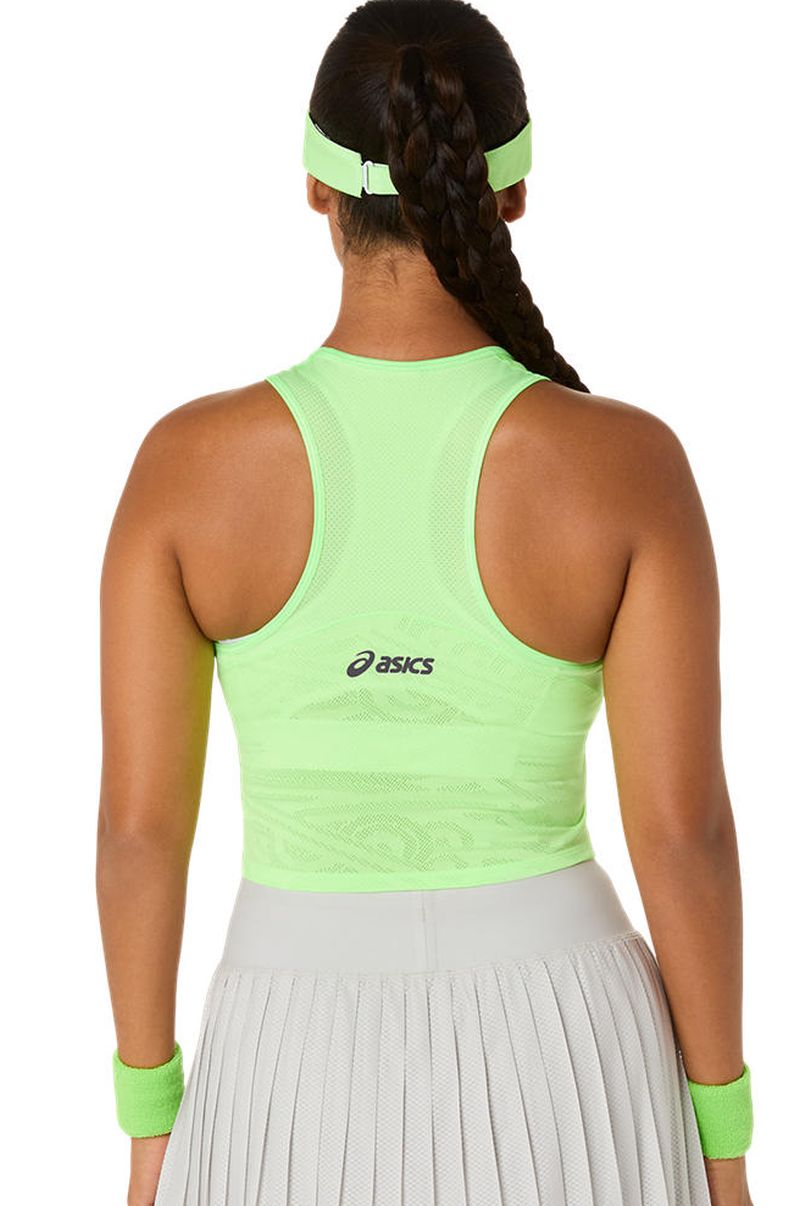 Asics Match Jacquard Crop - illuminate green