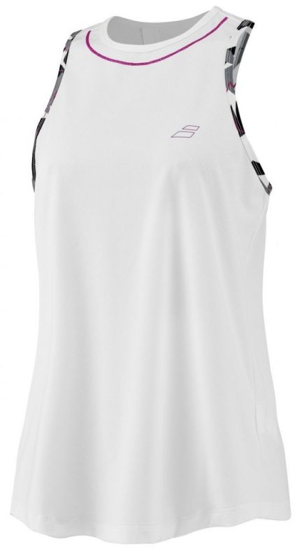Babolat Aero Tank Top Woman - white/white