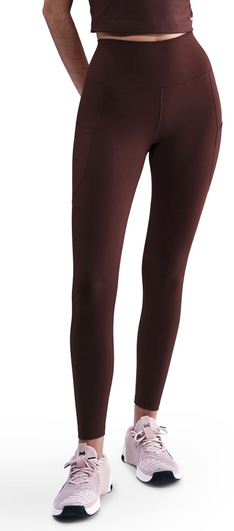Nike Dri-Fit One 7/8 High-Rise - burgundy crush Nike Dri-Fit One 7/8 High-Rise - burgundy crush