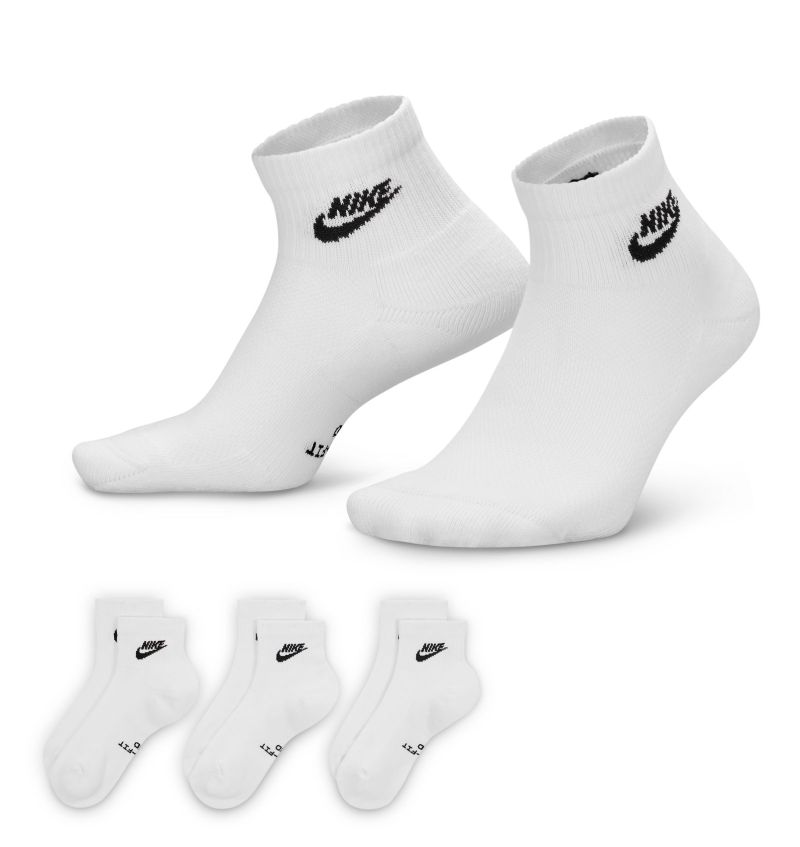 Nike Everyday Elevated Ankle 3P - white