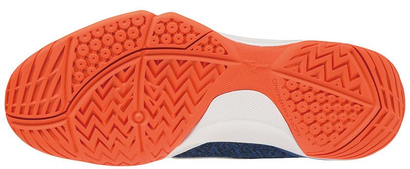 Mizuno Wave Flash AC - white/rblue/nasturtium