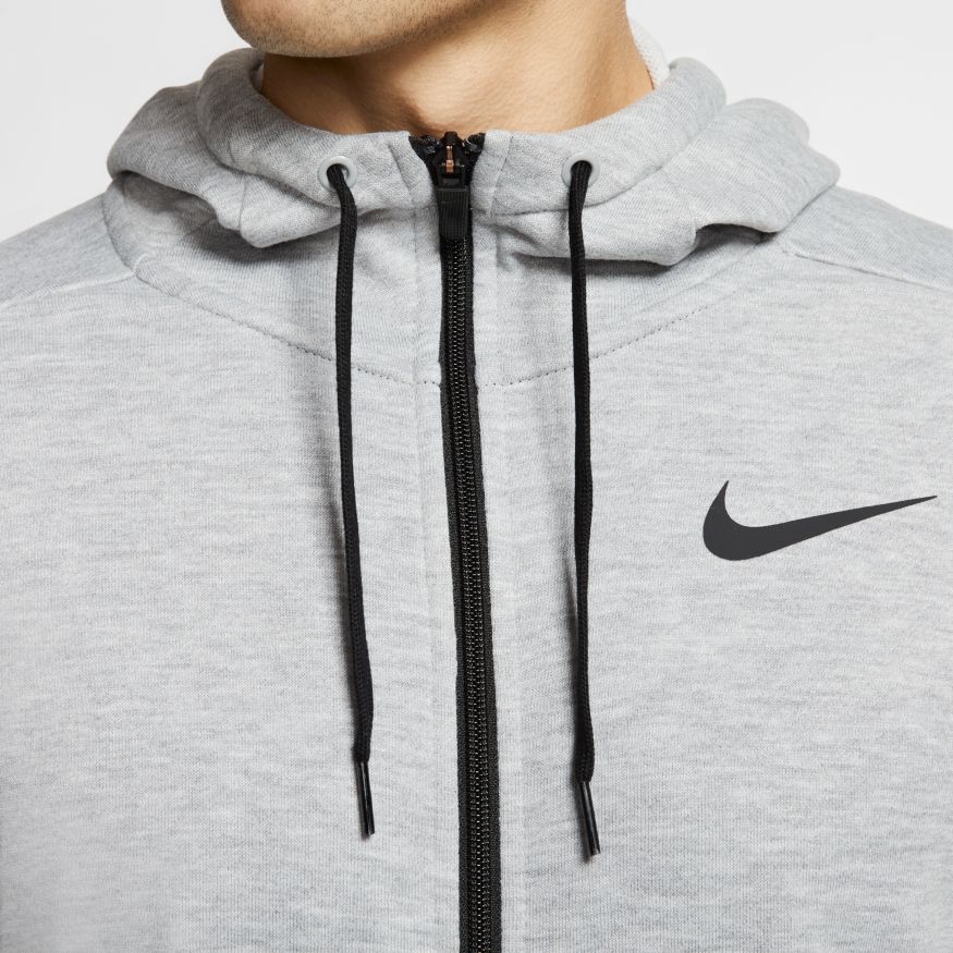 nike-dry-hoodie-fz-fleece-dark-grey-heather-black-2 Nike Dry Hoodie FZ Fleece - dark grey heather/black
