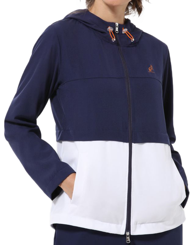 Australian Slam Jacket With Printed Hood - blu cosmo