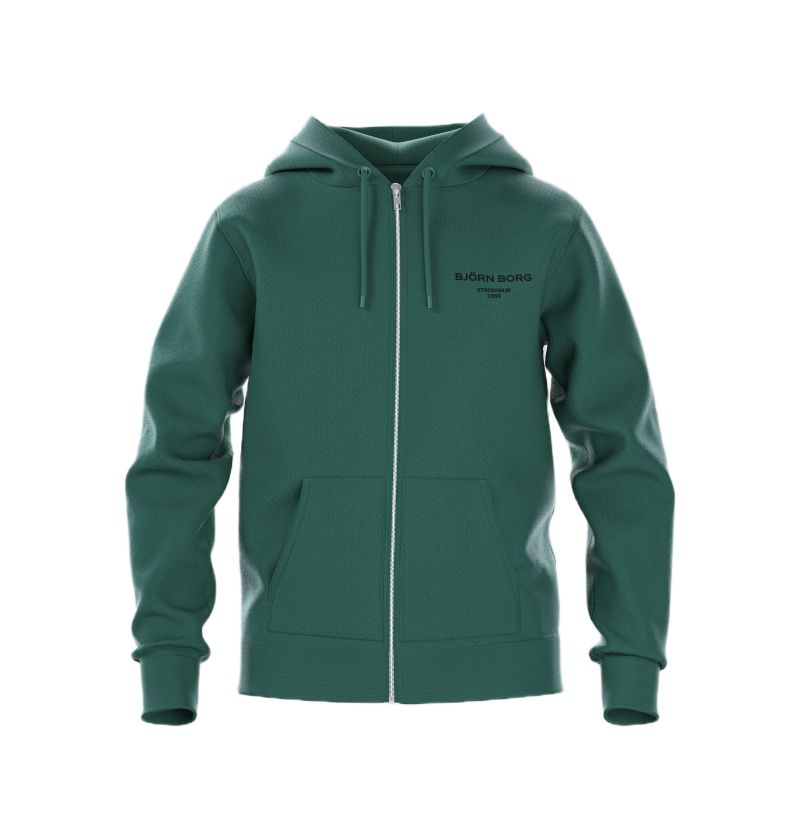 Björn Borg Essential 1 Zip - posy green Björn Borg Essential 1 Zip - posy green