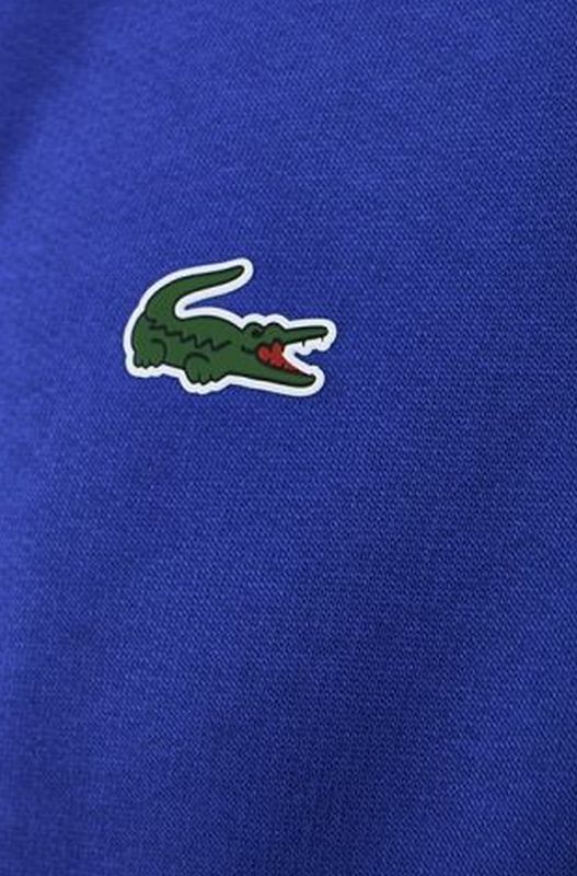 Lacoste Novak Djokovic Collection Hooded Print FZ Sweatshirt - blue/grey chine/black