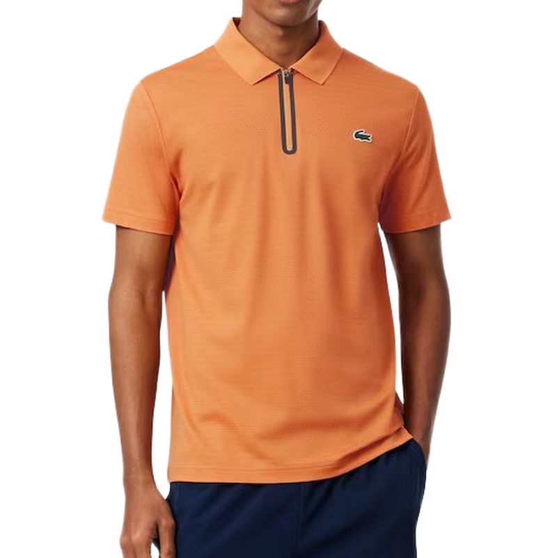 Lacoste Ultra Dry Stretch Jacquard Tennis - orange Lacoste Ultra Dry Stretch Jacquard Tennis - orange