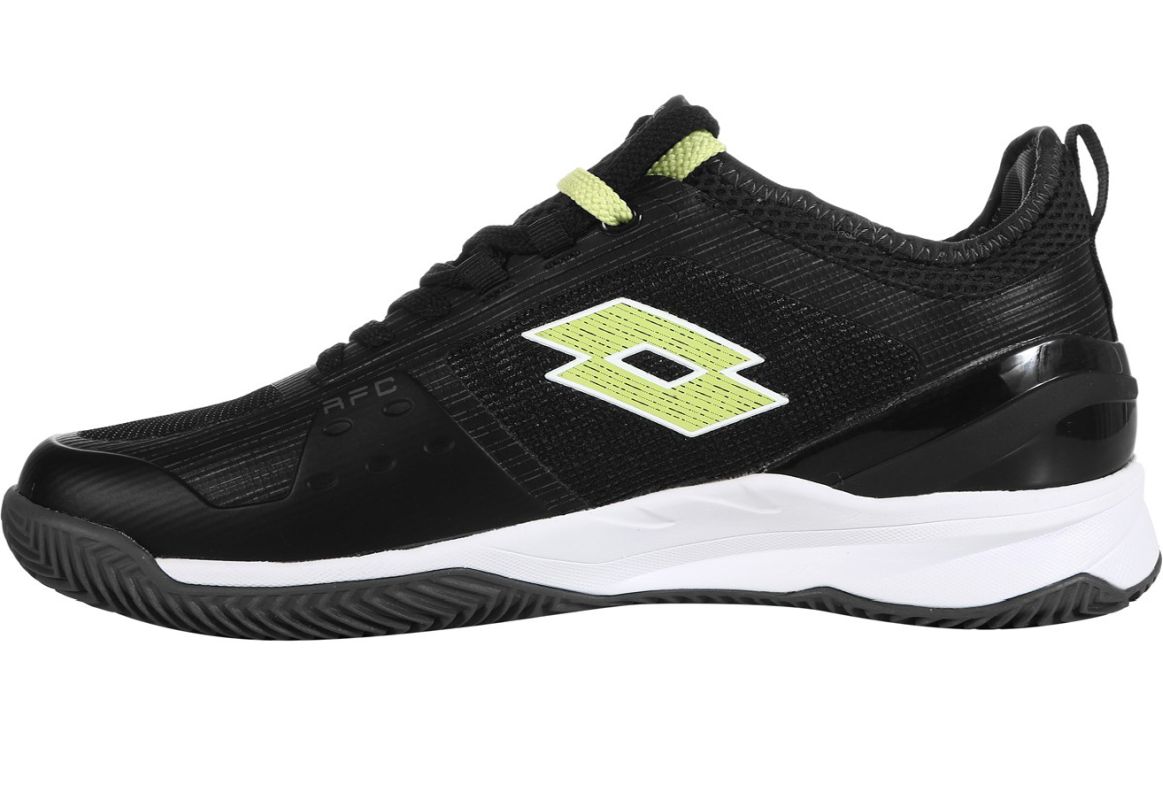 Lotto Mirage 200 Clay - all black/sharp green/asphalt