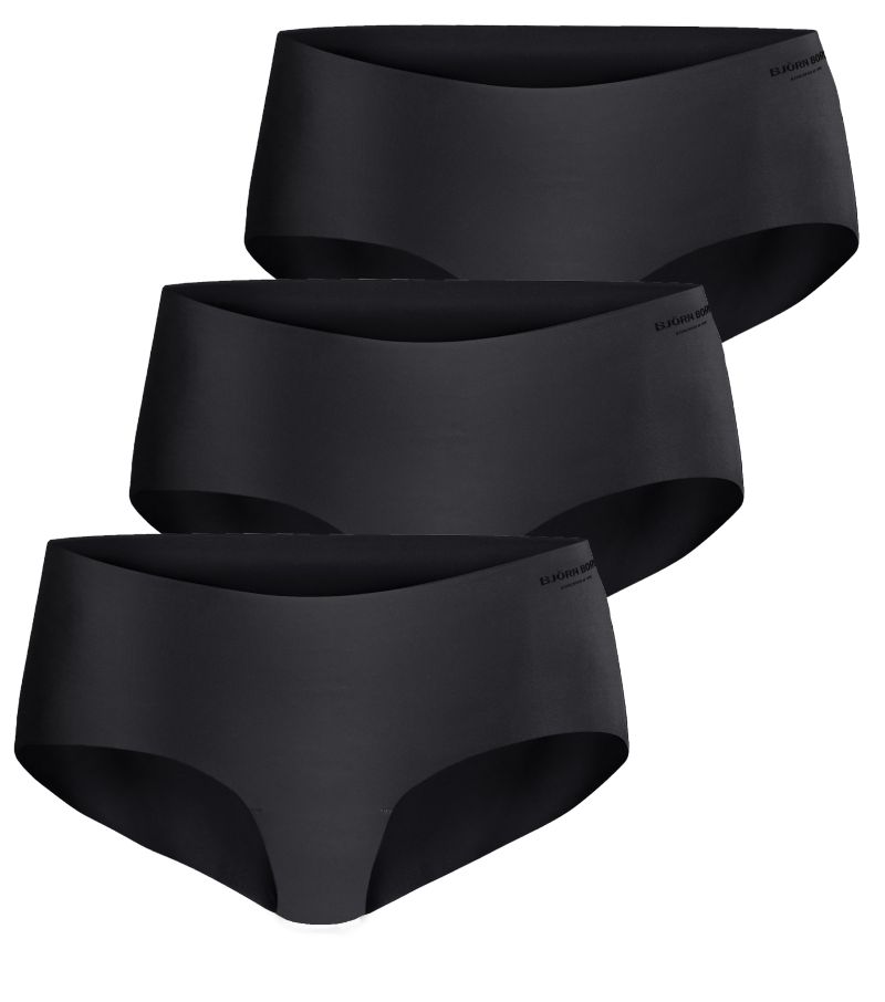 Björn Borg Invisible Hipster 3P - black Björn Borg Invisible Hipster 3P - black