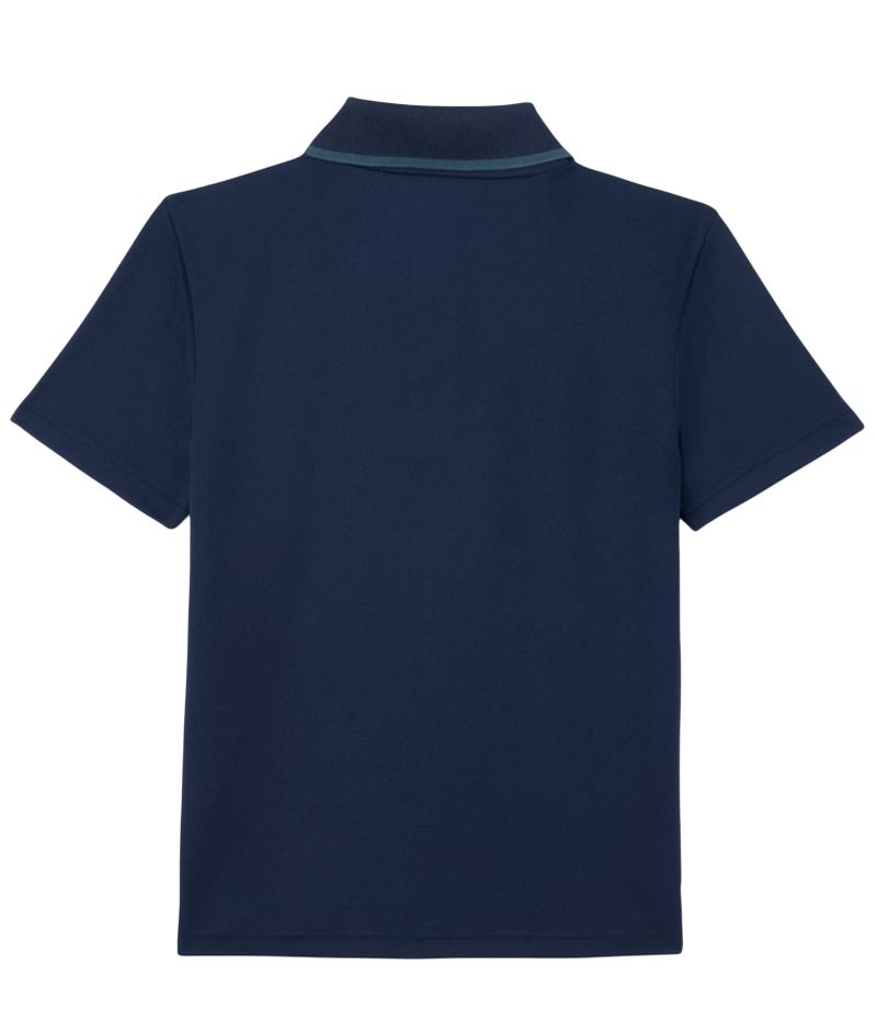 Lacoste Kid's Roland-Garros Ball Kids Edition Shirt - navy blue/blue 