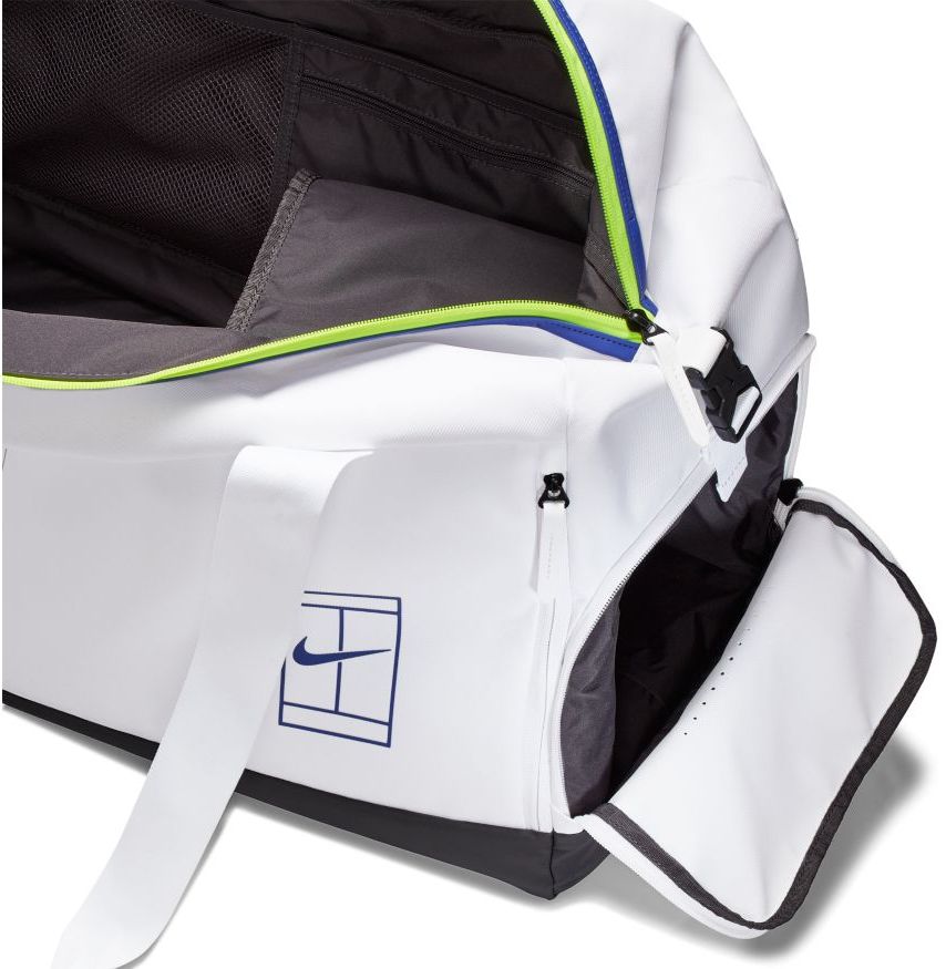 Nike Court Advantage Duffel Bag - white/black/rush violet