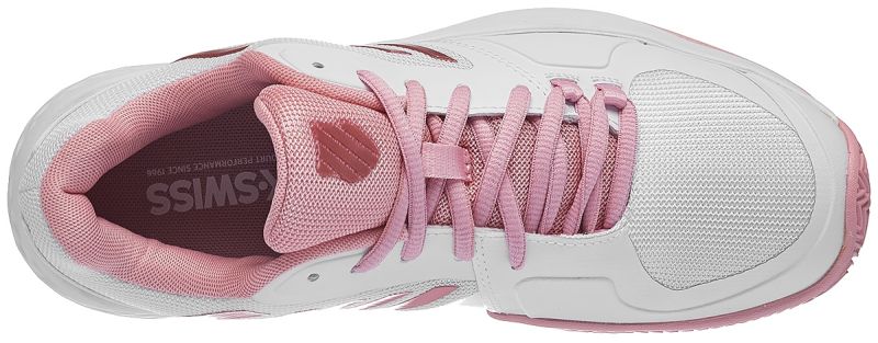 K-Swiss Aero Court HB - white/coral blush/metallic rose