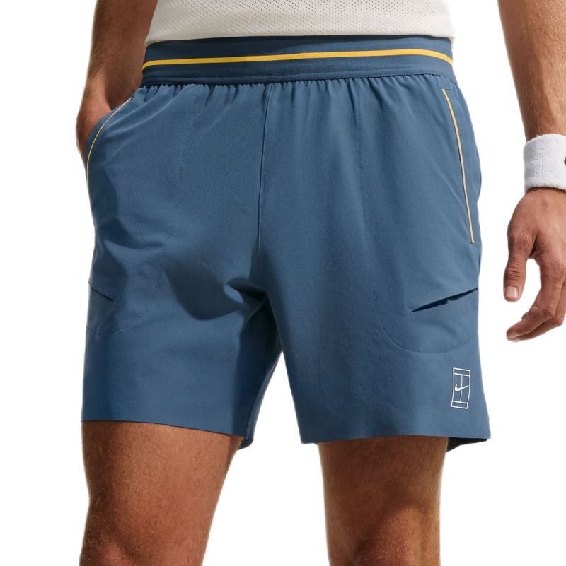 Nike Court Advantage Dri-Fit 6in Tennis - new slate/laser orange/white