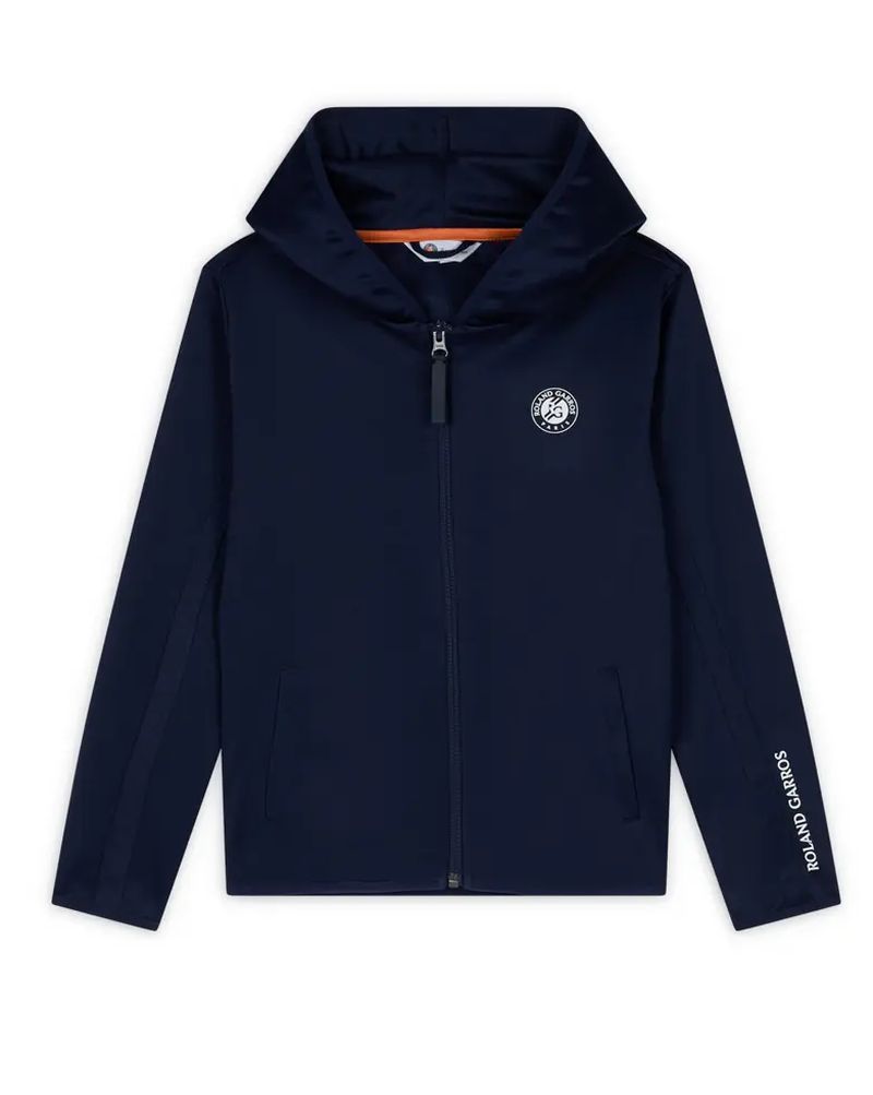 Roland Garros Kids Tony Zipped Hoodie - navy 